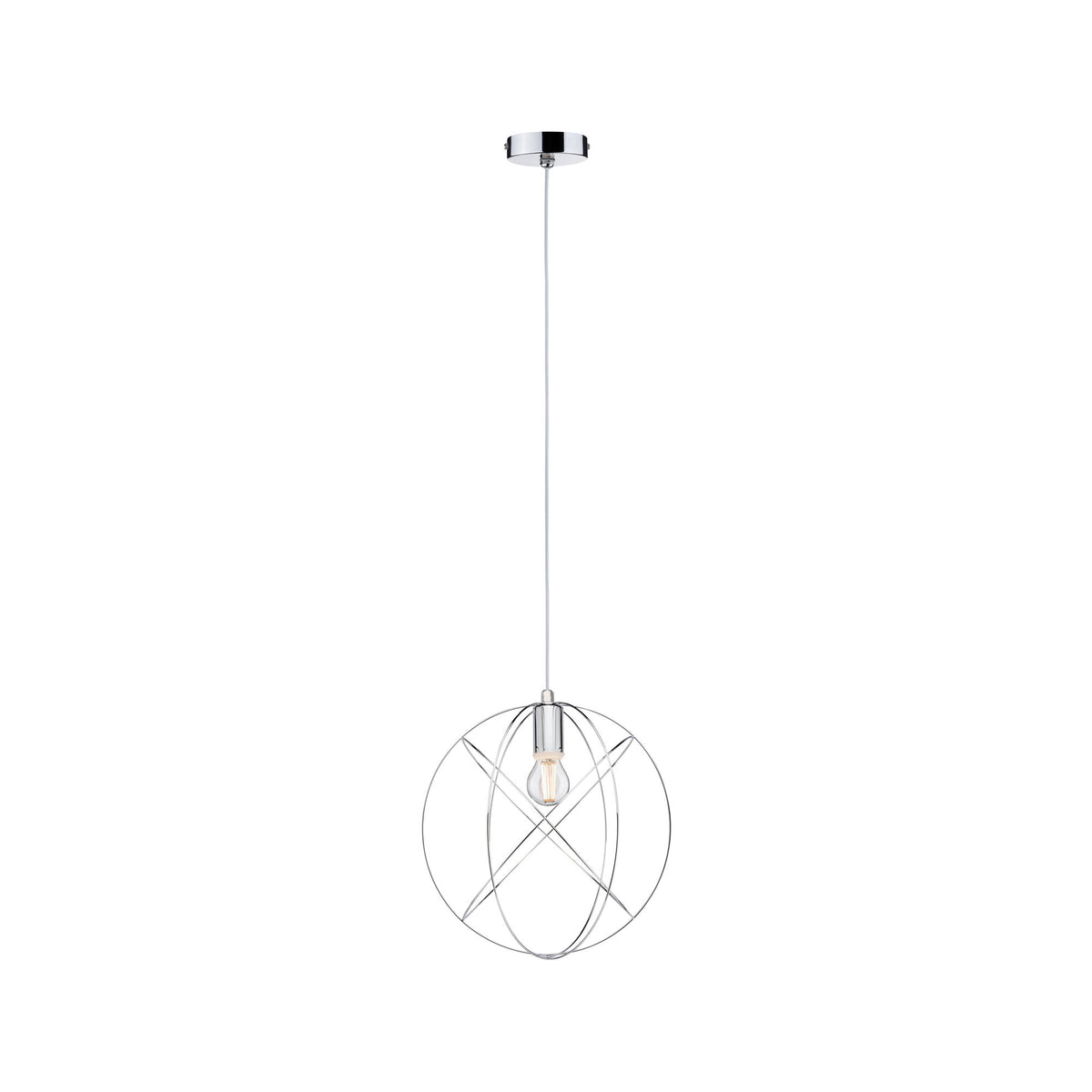 Paulmann Galacta Pendelleuchte IP44 max 20W E27 Chrom 230V Metall