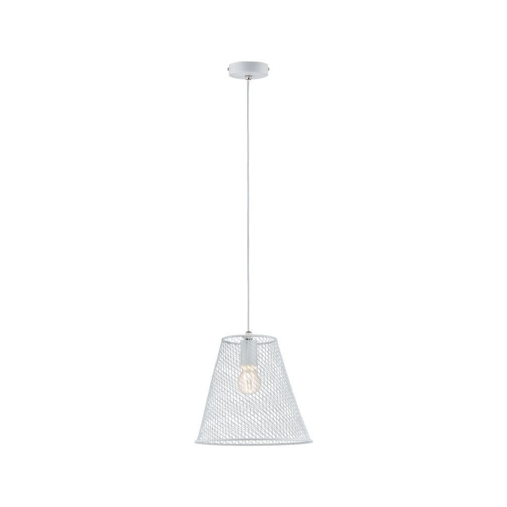 Paulmann Calma Pendelleuchte IP44 max 20W E27 Weiß 230V Metall