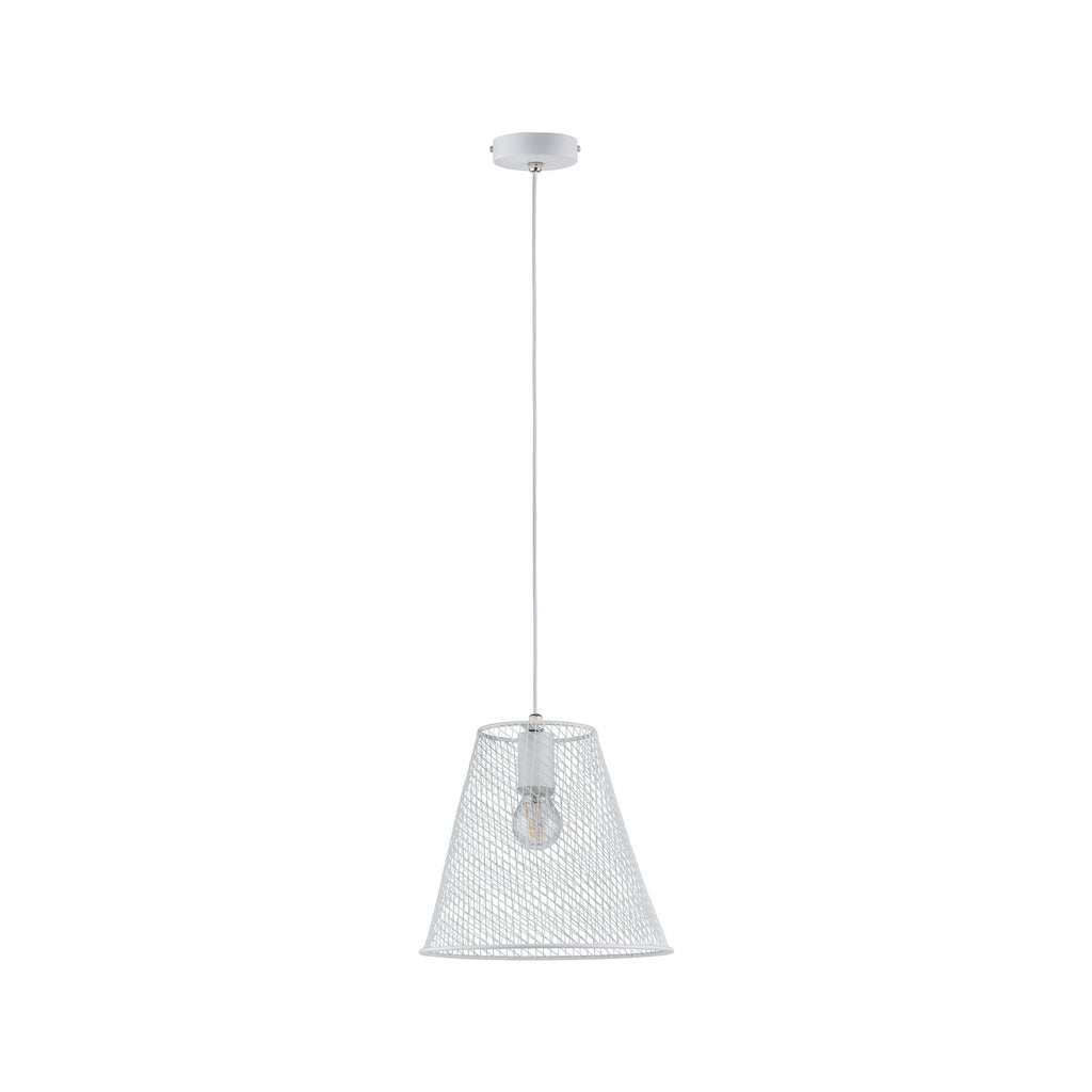 Paulmann Calma Pendelleuchte IP44 max 20W E27 Weiß 230V Metall