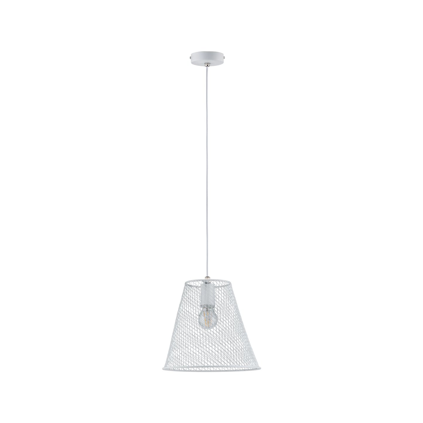 Paulmann Calma Pendelleuchte IP44 max 20W E27 Weiß 230V Metall