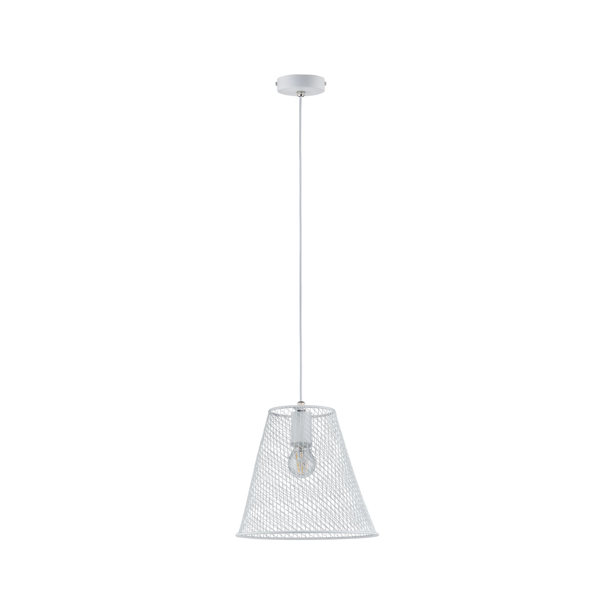 Paulmann Calma Pendelleuchte IP44 max 20W E27 Weiß 230V Metall