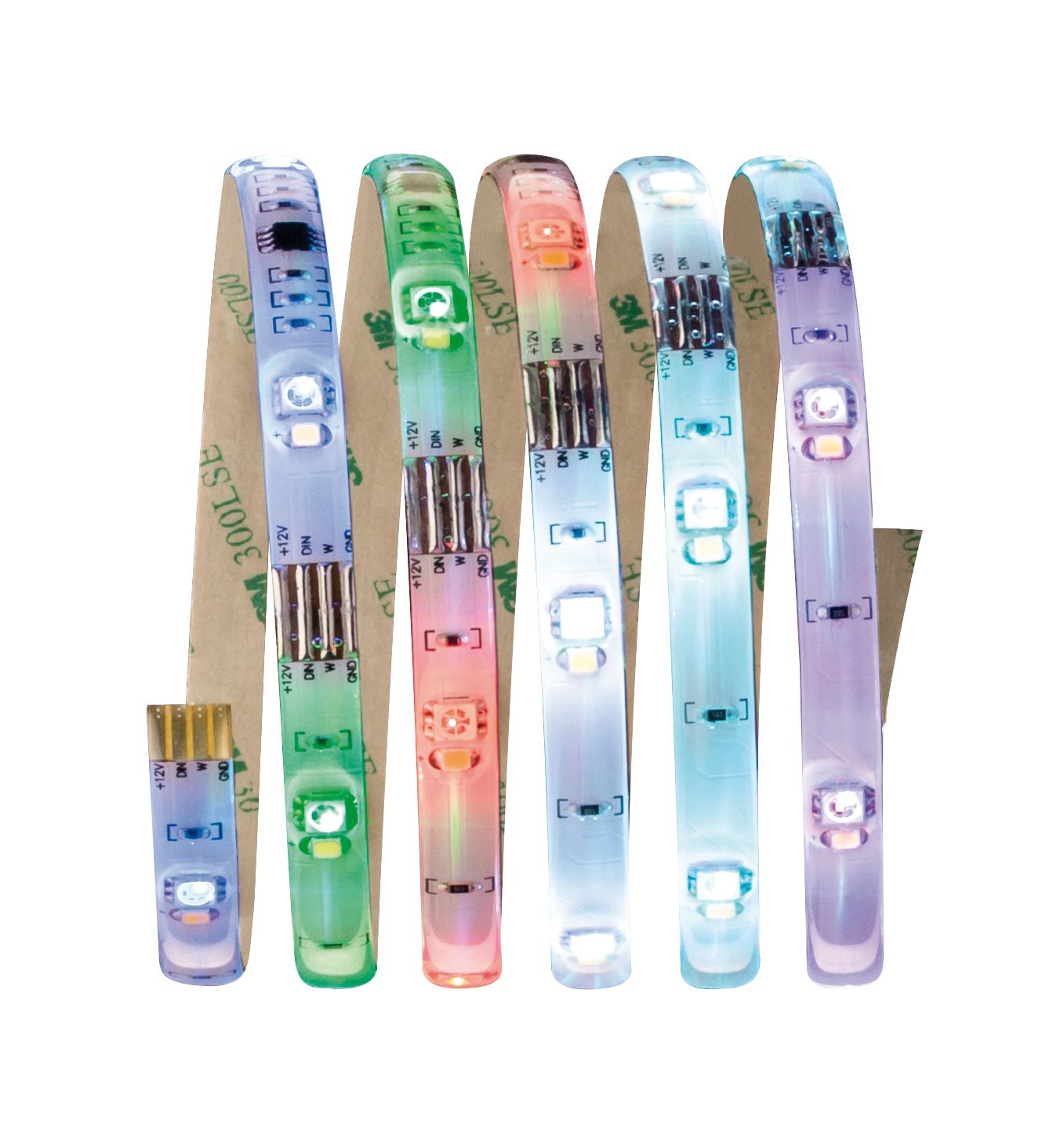 Paulmann Function Digital LED Strip Set 1,5m RGB+W 5,5W 230/12V 24VA Weiß Kunststoff