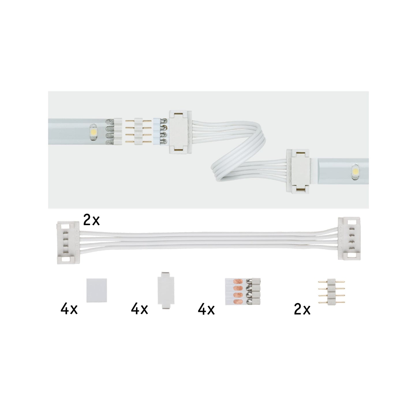 Paulmann Function YourLED Universal Connector 2er Pack Weiß