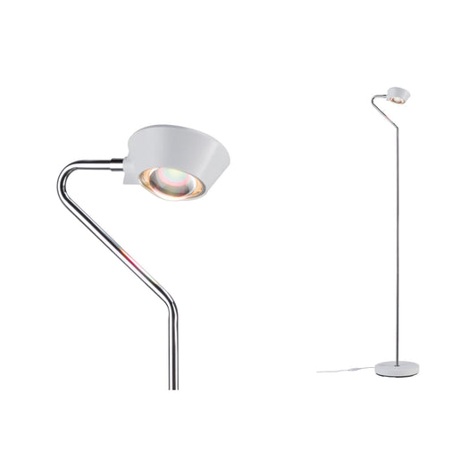 Paulmann Ramos Stehleuchte dim LED 11W Weiß matt Chrom 230V Kunststoff/Metall