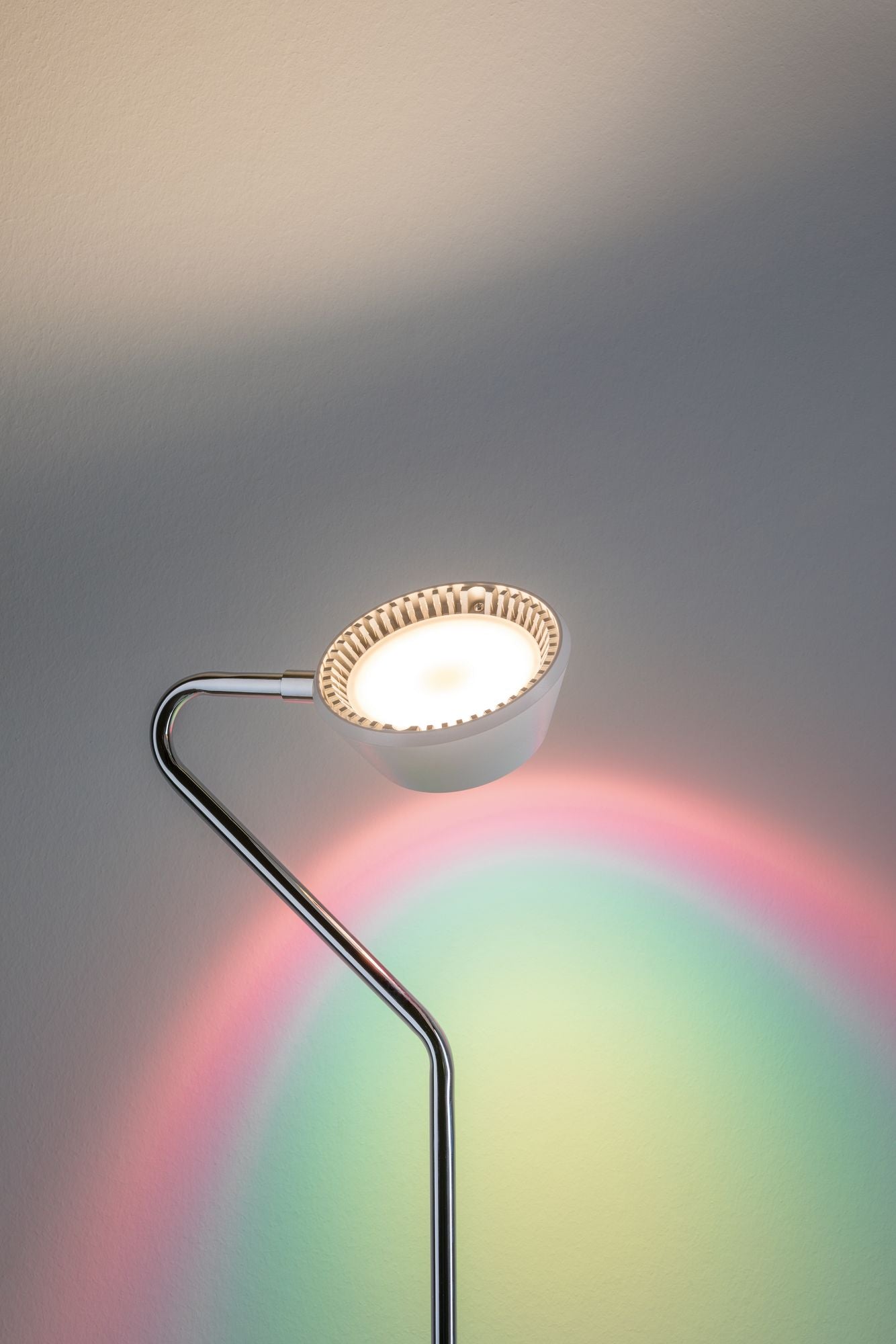 Paulmann Ramos Stehleuchte dim LED 11W Weiß matt Chrom 230V Kunststoff/Metall