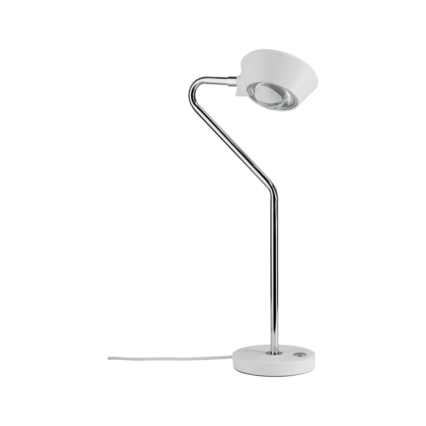 Paulmann Ramos Tischleuchte dim LED 8W Weiß matt matt Chrom 230V Kunststoff/Metall