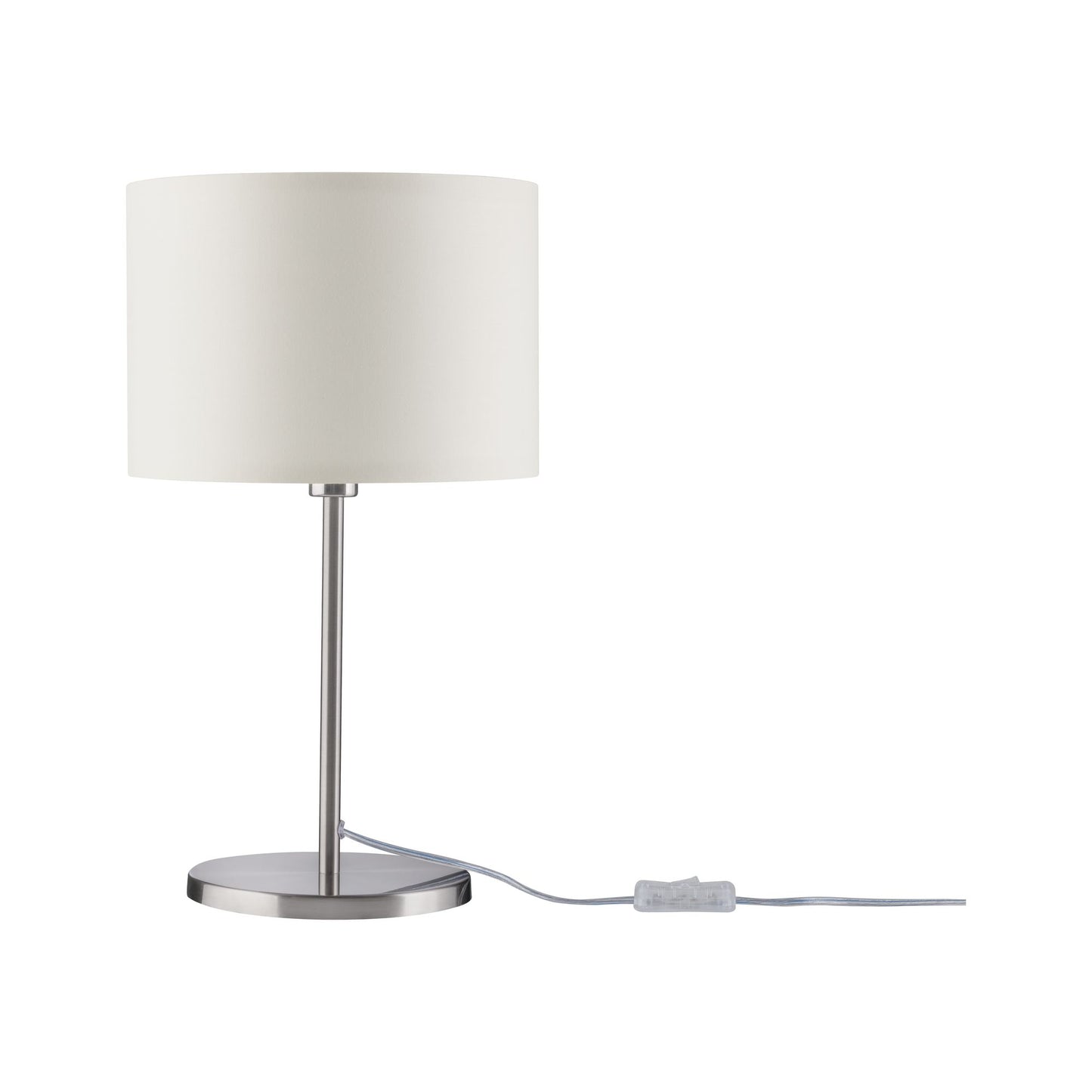 Paulmann Tessa Tischleuchte max.1x40W E14 Creme Eisen gebürstet 230V Metall/Stoff
