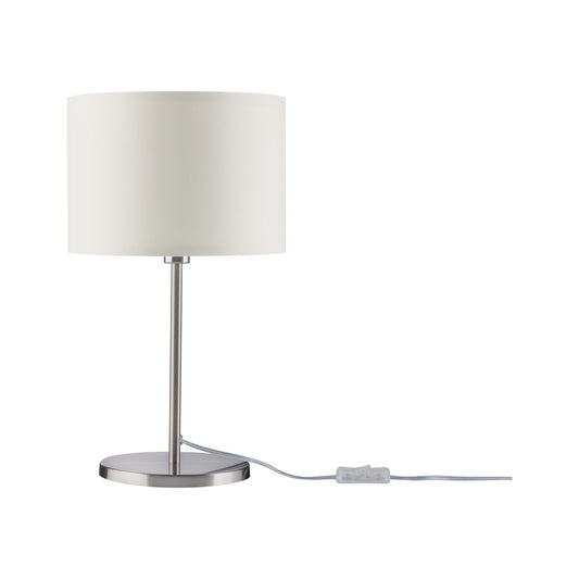 Paulmann Tessa Tischleuchte max.1x40W E14 Creme Eisen gebürstet 230V Metall/Stoff