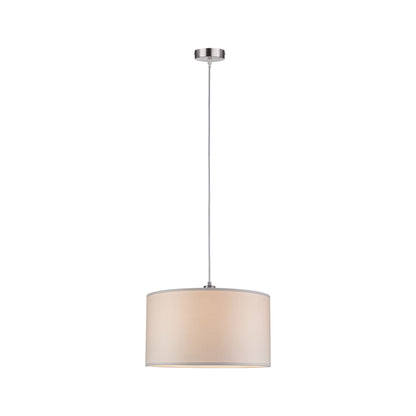 Paulmann Tessa Pendelleuchte max.1x60W E27 Creme Eisen gebürstet 230V Metall/Stoff