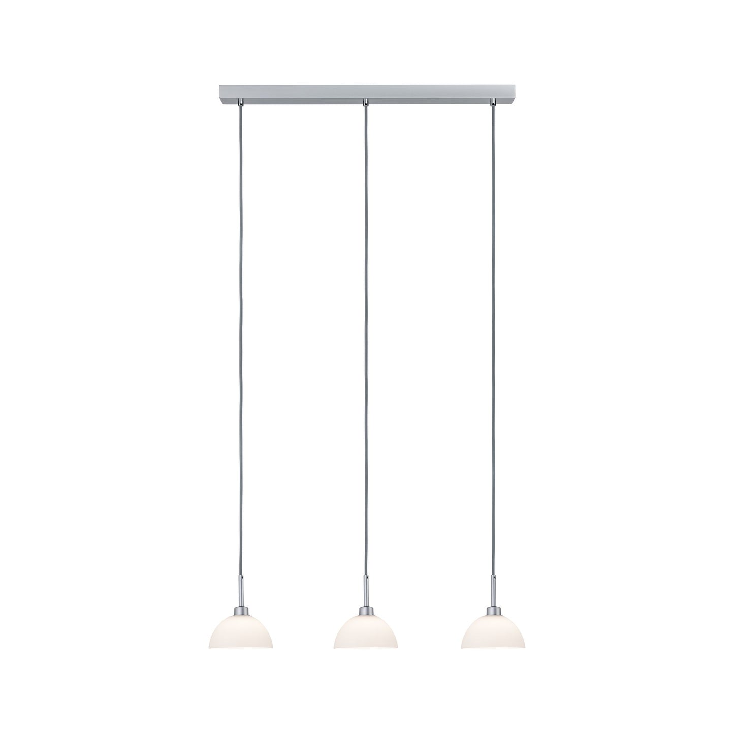 Paulmann Parana Pendelleuchte max.3x40W GU10 Weiß/Chrom matt 230V Glas/Metall
