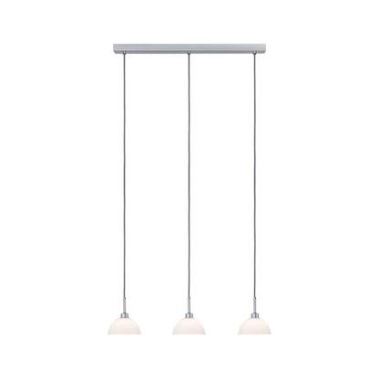 Paulmann Parana Pendelleuchte max.3x40W GU10 Weiß/Chrom matt 230V Glas/Metall