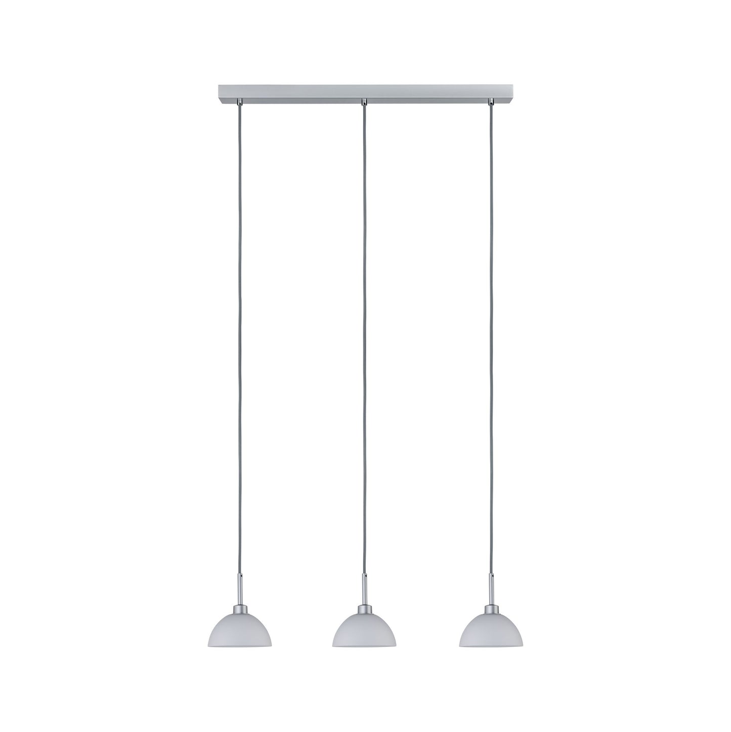 Paulmann Parana Pendelleuchte max.3x40W GU10 Weiß/Chrom matt 230V Glas/Metall