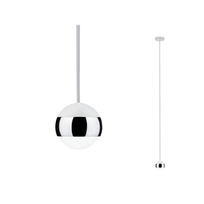 Paulmann Capsule Pendellleuchte LED 1x6W Weiß Chrom 230V Glas/Metall 
