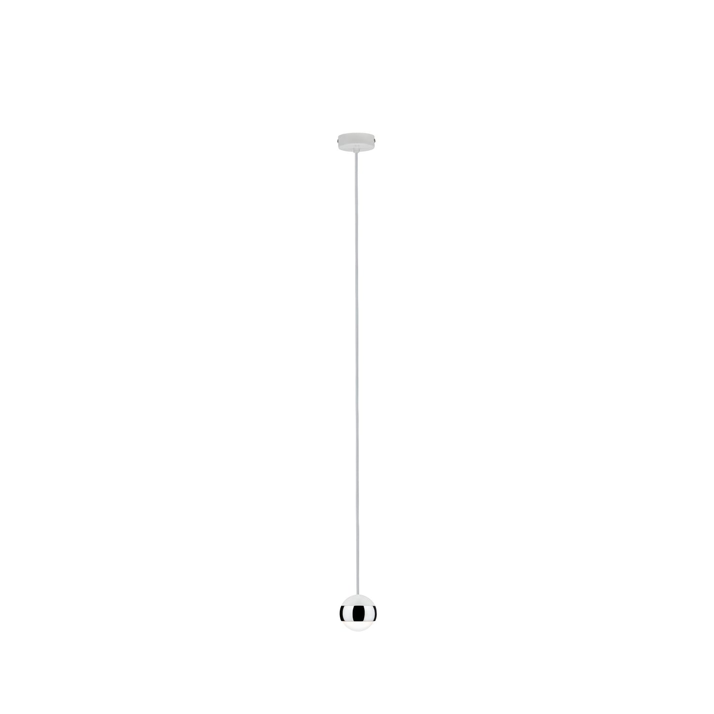 Paulmann Capsule Pendellleuchte LED 1x6W Weiß Chrom 230V Glas/Metall 