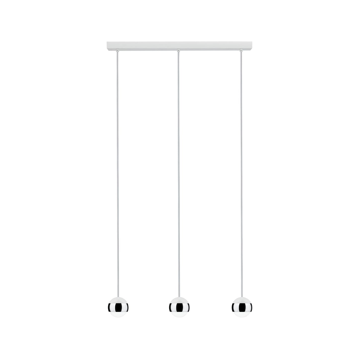 Paulmann Capsule Pendellleuchte LED 3x6W Weiß Chrom 230V Glas/Metall 
