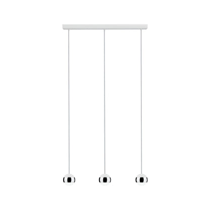 Paulmann Capsule Pendellleuchte LED 3x6W Weiß Chrom 230V Glas/Metall 