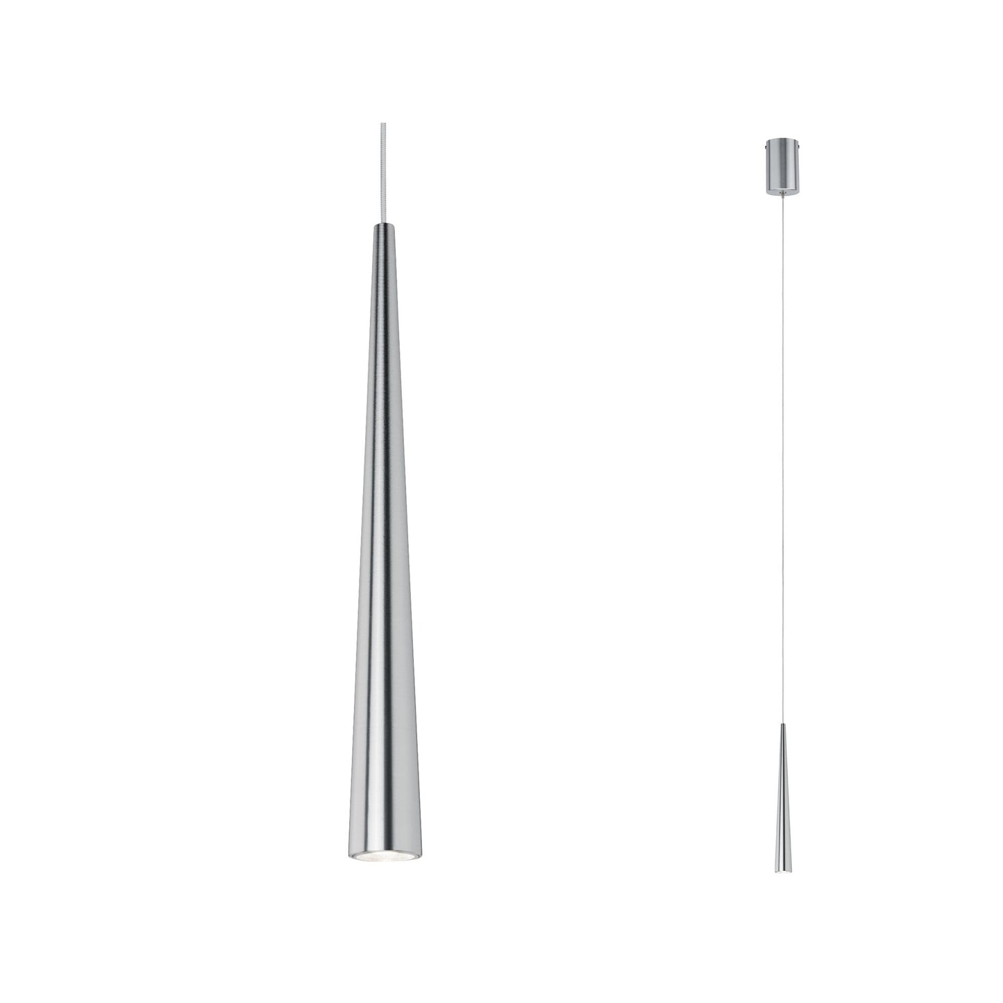 Paulmann Gutta Pendelleuchte LED 1x7W Alu geb 230V Metall