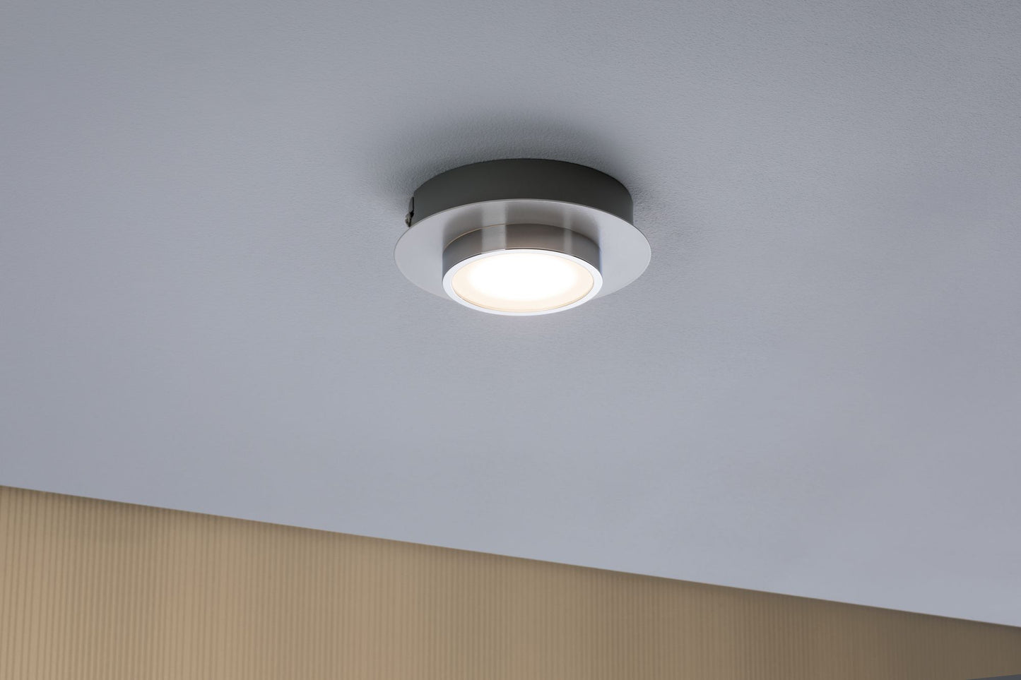 Paulmann WallCeiling Liao LED 1x4,7W Weiß matt Chrom 230V Metall