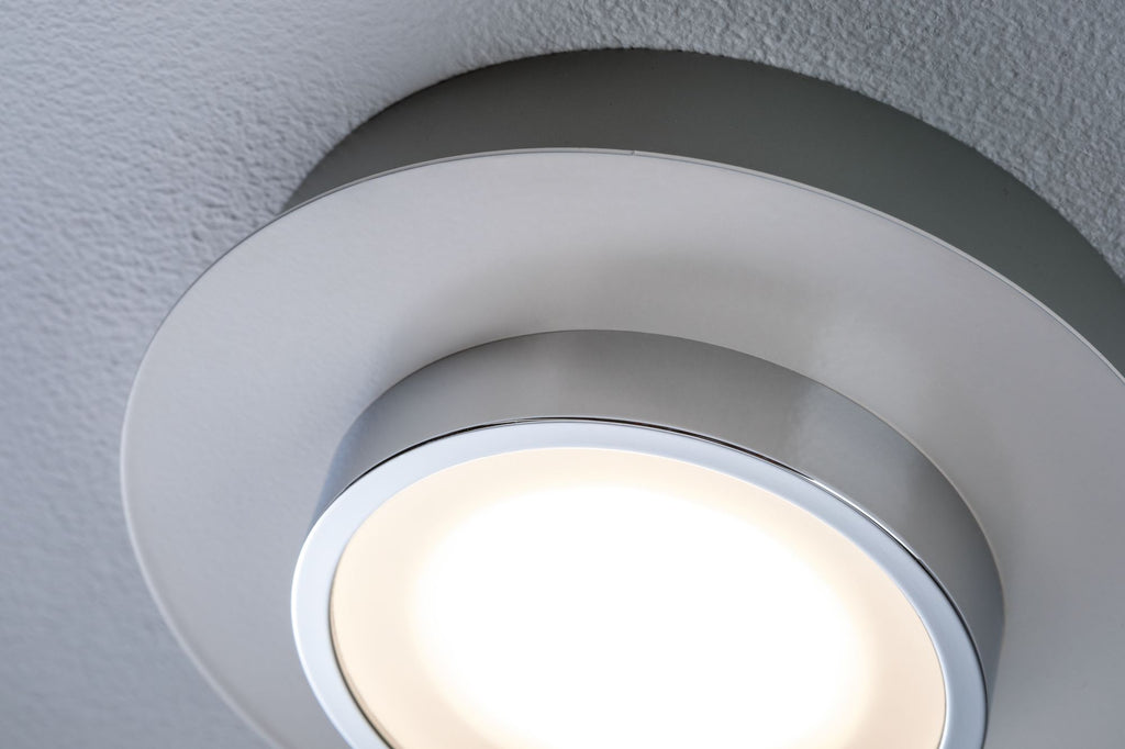 Paulmann WallCeiling Liao LED 1x4,7W Weiß matt Chrom 230V Metall