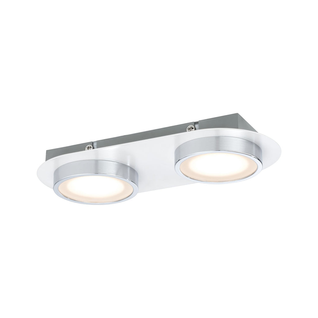 Paulmann WallCeiling Liao LED 1x9,4W Weiß matt Chrom 230V Metall