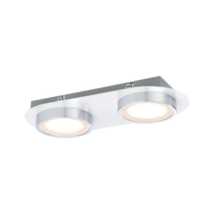 Paulmann WallCeiling Liao LED 1x9,4W Weiß matt Chrom 230V Metall