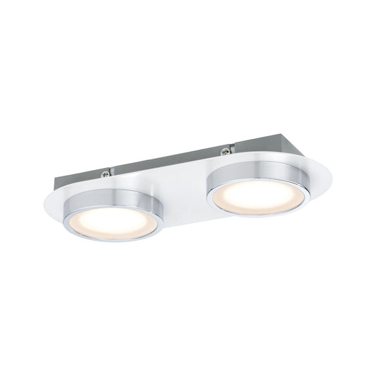 Paulmann WallCeiling Liao LED 1x9,4W Weiß matt Chrom 230V Metall