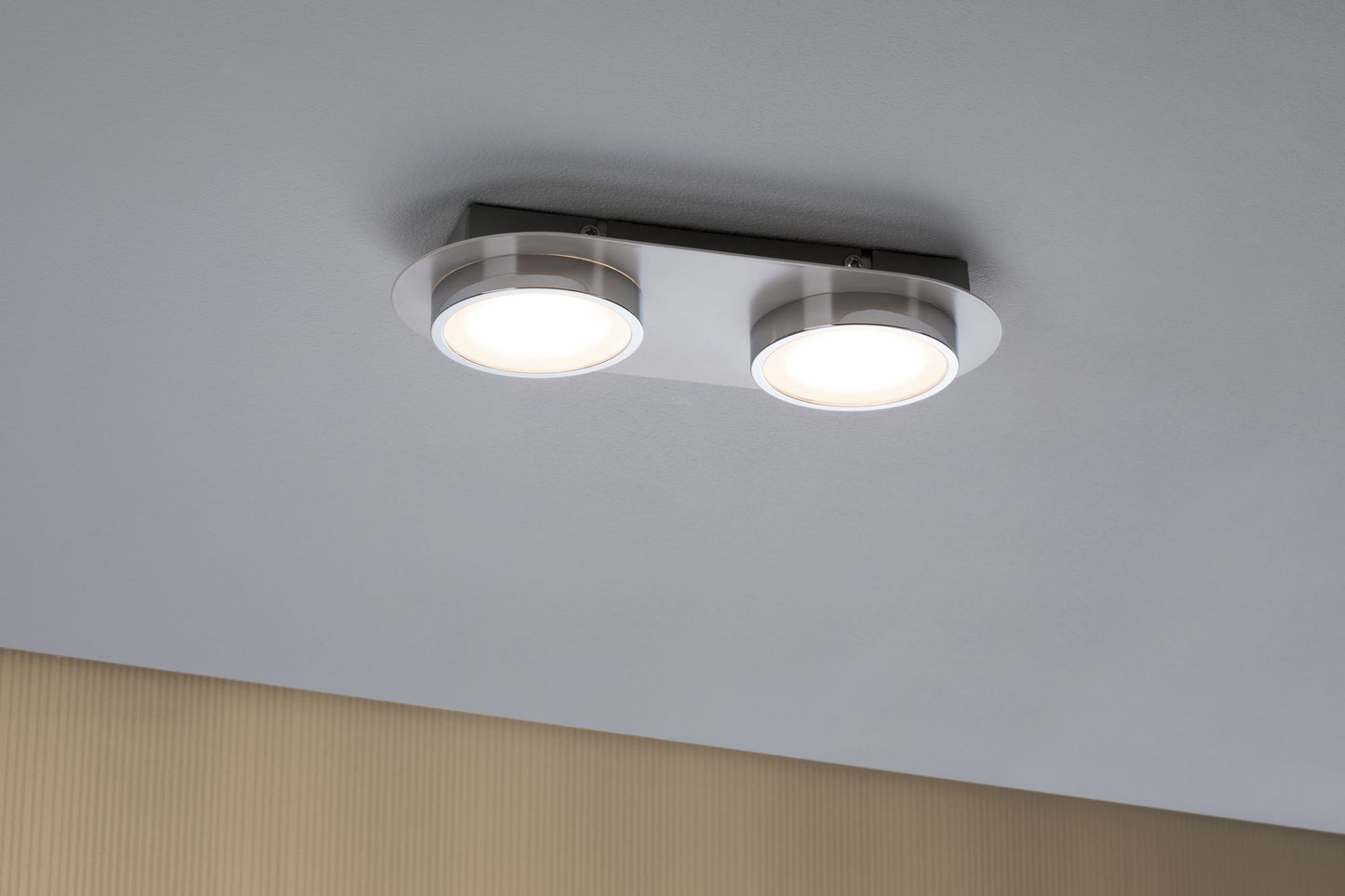 Paulmann WallCeiling Liao LED 1x9,4W Weiß matt Chrom 230V Metall