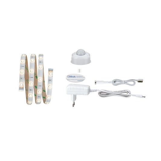 Paulmann FN YourLED Comfort Set Night PIR-Sensor 1m warmweiß 3W 12V DC Weiß Kunststoff