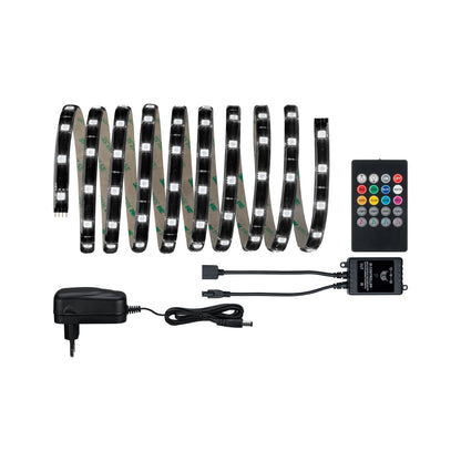 Paulmann FN YourLED Comfort Set Lights and Sound 3m RGB 17,8W 12V DC Schwarz Kunststoff