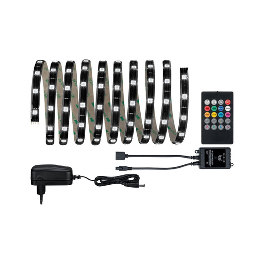 Paulmann FN YourLED Comfort Set Lights and Sound 3m RGB 17,8W 12V DC Schwarz Kunststoff