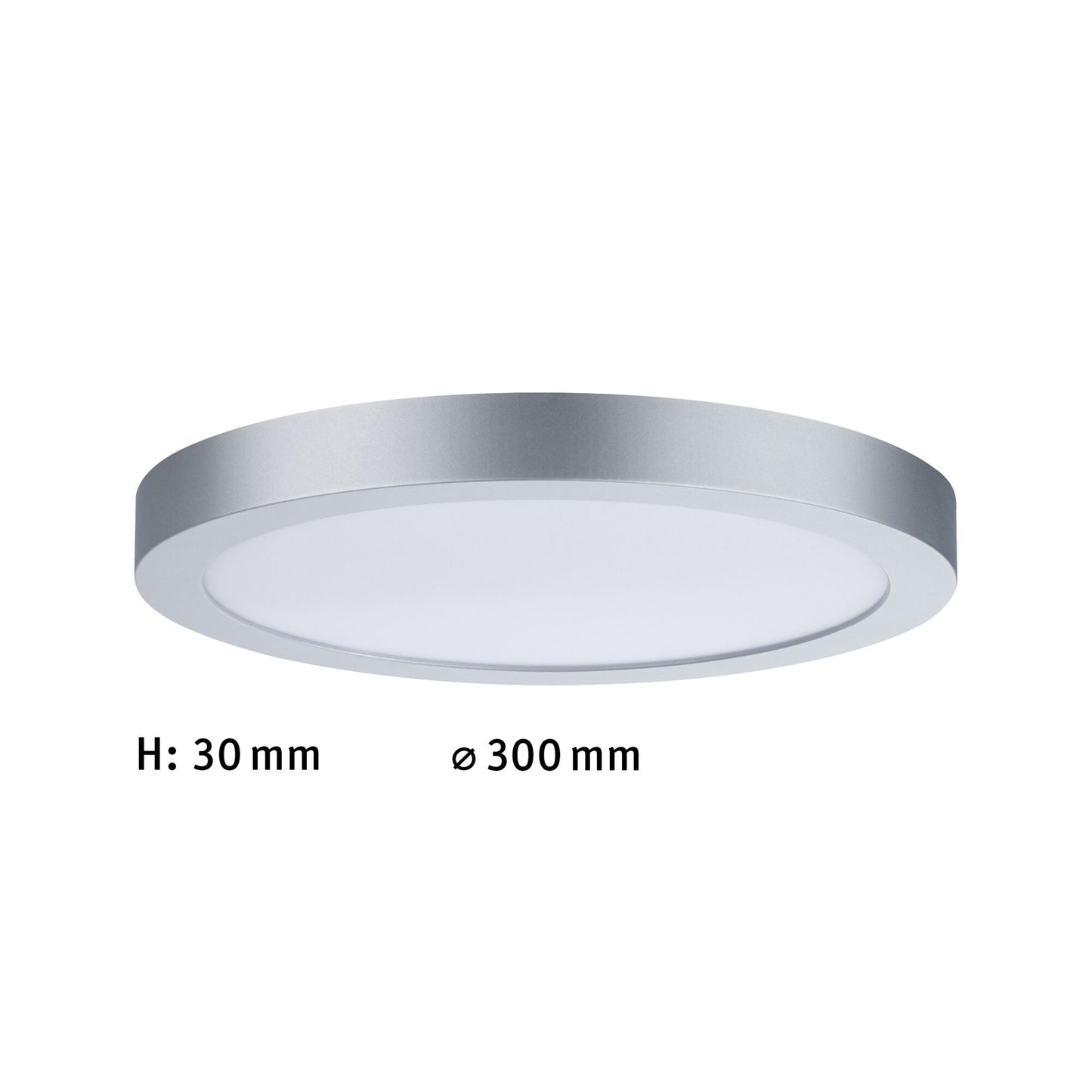 Paulmann LED Panel Abia rund 300mm 22W 2.700K Chrom matt