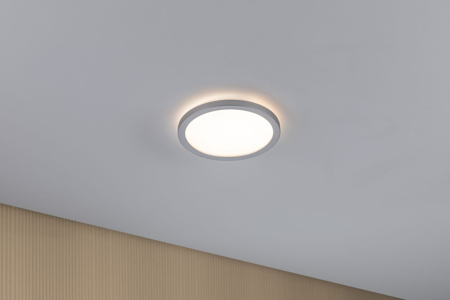 Paulmann LED Panel Atria Shine rund 190mm 1340lm 3000K Chrom matt