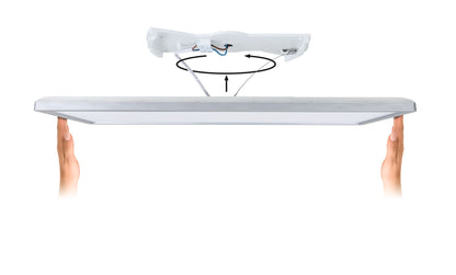 Paulmann LED Panel Atria Shine 3-Step-Dim eckig 580x200mm 2700lm 3000K Chrom matt