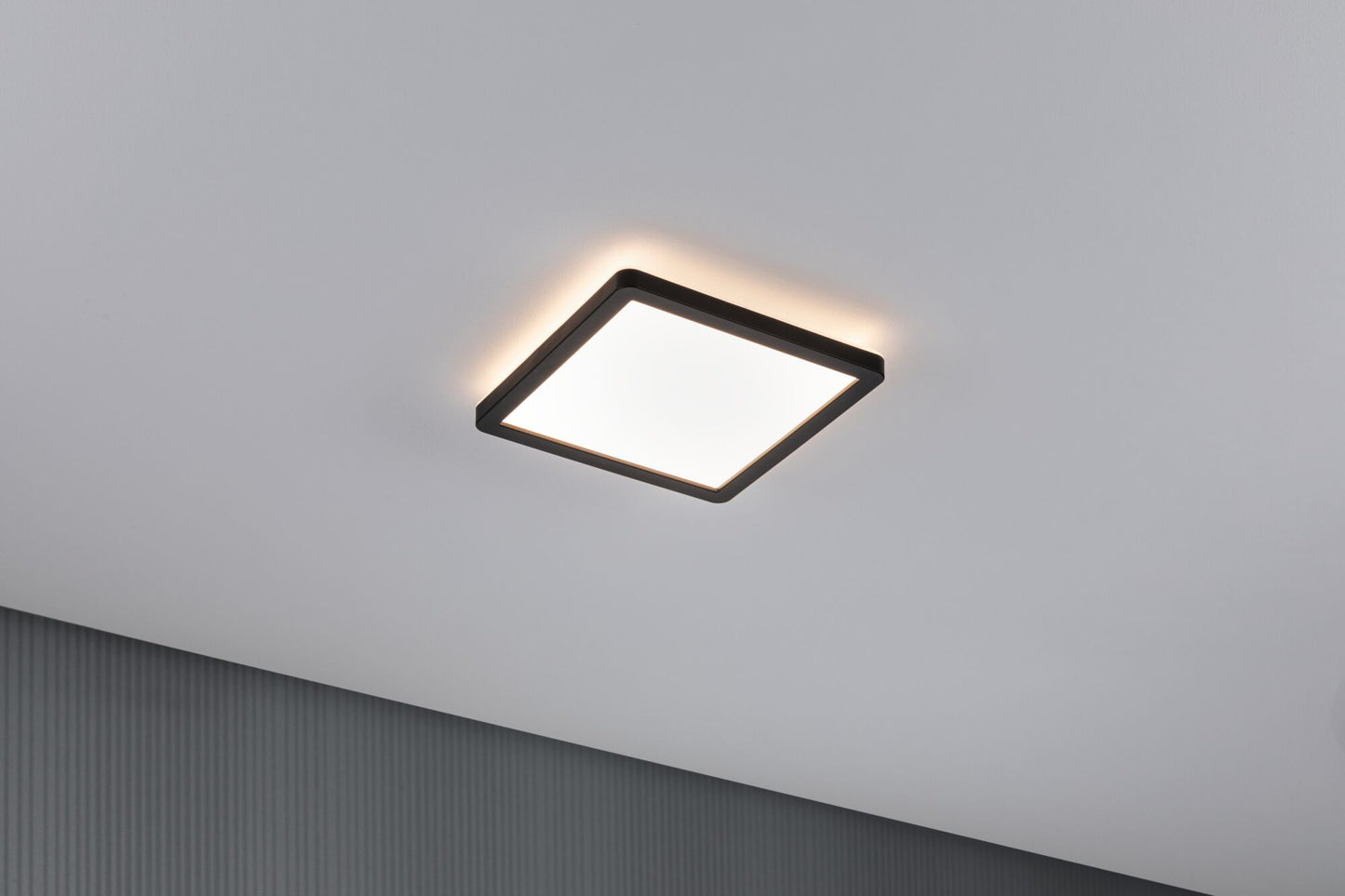 Paulmann LED Panel Atria Shine eckig 190x190mm 1360lm 3000K Schwarz