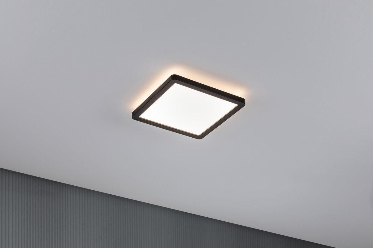 Paulmann LED Panel Atria Shine eckig 190x190mm 1360lm 3000K Schwarz