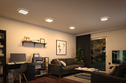 Paulmann LED Panel Atria Shine eckig 293x293mm 2000lm 3000K Schwarz