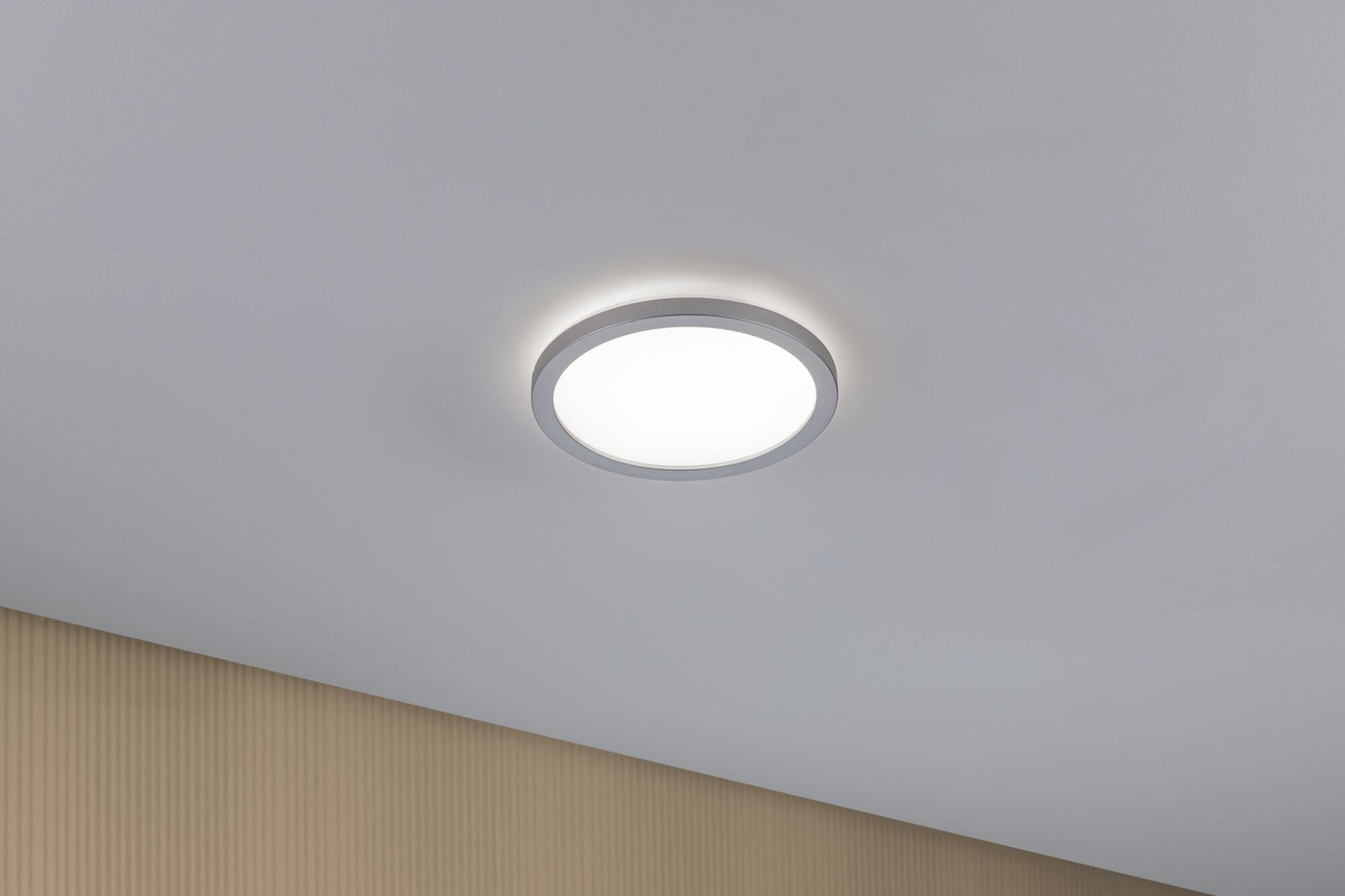 Paulmann LED Panel Atria Shine rund 190mm 850lm 4000K Chrom matt