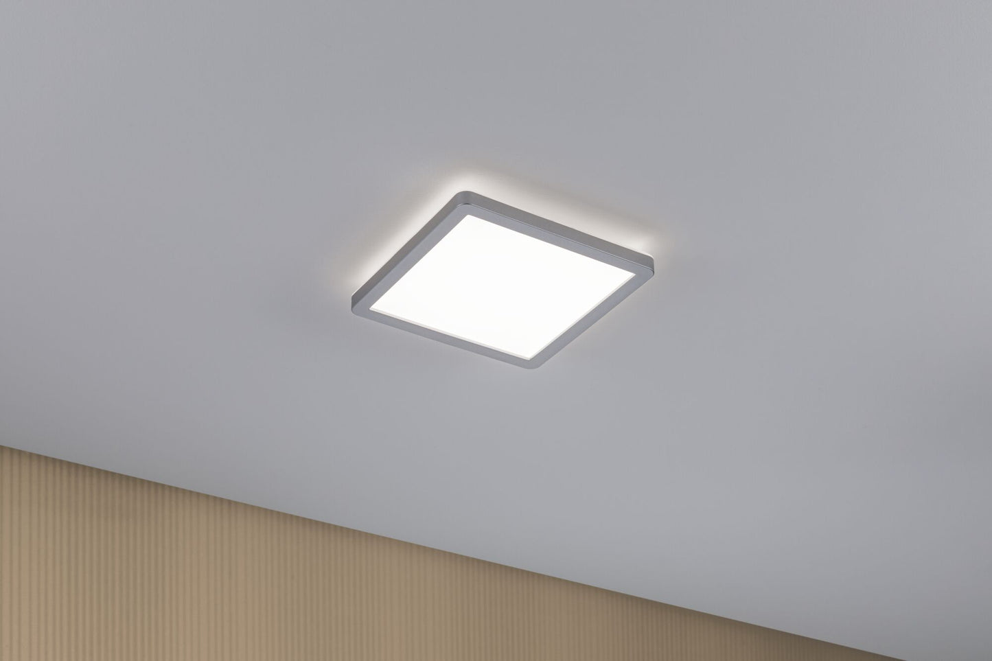 Paulmann LED Panel Atria Shine eckig 190x190mm 900lm 4000K Chrom matt