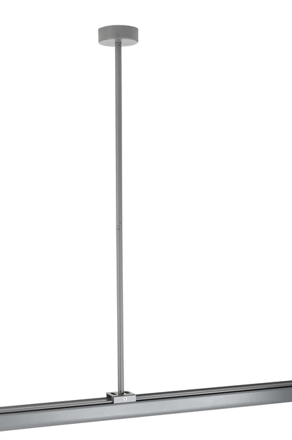Deko-Light Deckenabhängung starr (63,5cm) für 3-Phasen Leuchte D Line  Fenstergrau RAL 7040