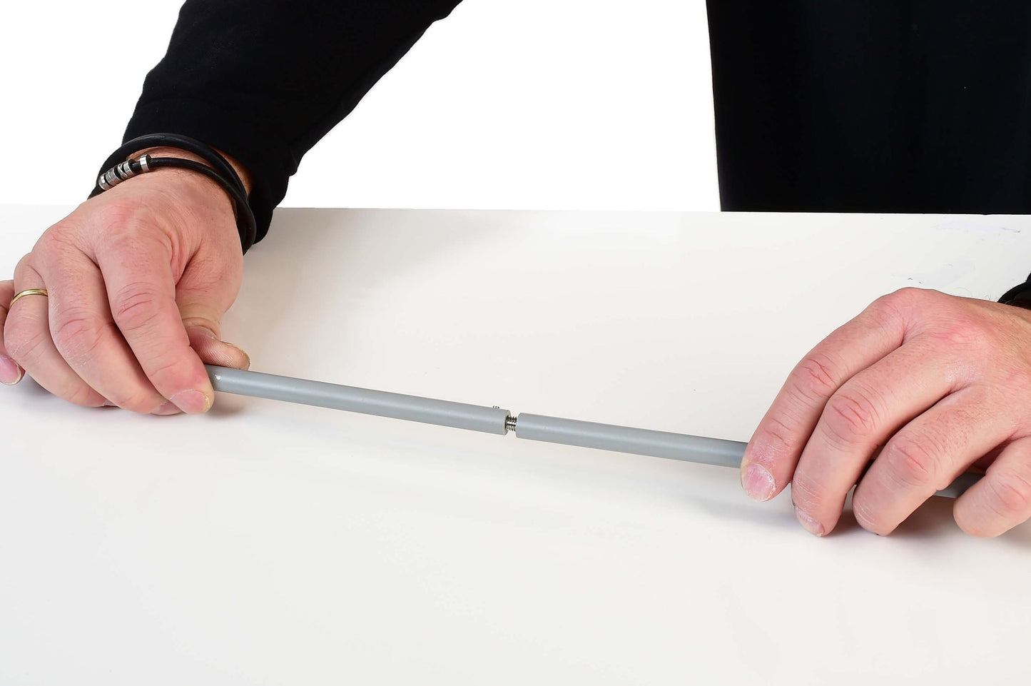 Deko-Light Verlängerung für Deckenabhängung starr (30cm) für 3-Phasen Leuchte D Line  Verkehrsweiß RAL 9016