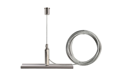 Deko-Light D Line Seilabhängungshalter Mini mit 5,0m Abhängeseil  Fenstergrau RAL 7040
