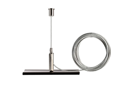 Deko-Light D Line Seilabhängungshalter Mini mit 5,0m Abhängeseil  Graphitschwarz RAL 9011