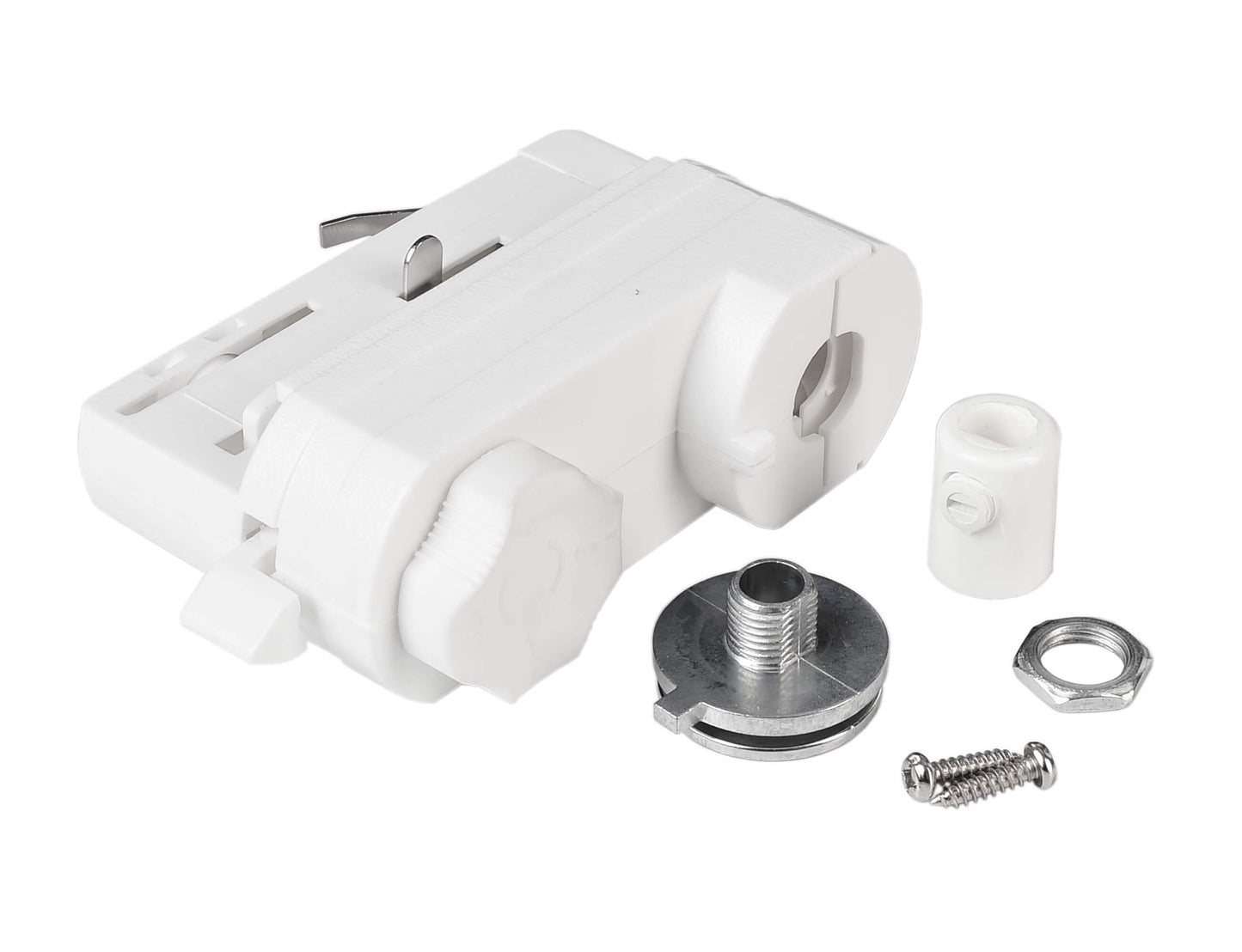 Deko-Light D Line 3-Phasen Adapter für Leuchtenmontage inkl. Montagezubehör  Verkehrsweiß RAL 9016