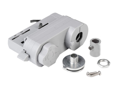 Deko-Light D Line 3-Phasen Adapter für Leuchtenmontage inkl. Montagezubehör  Fenstergrau RAL 7040