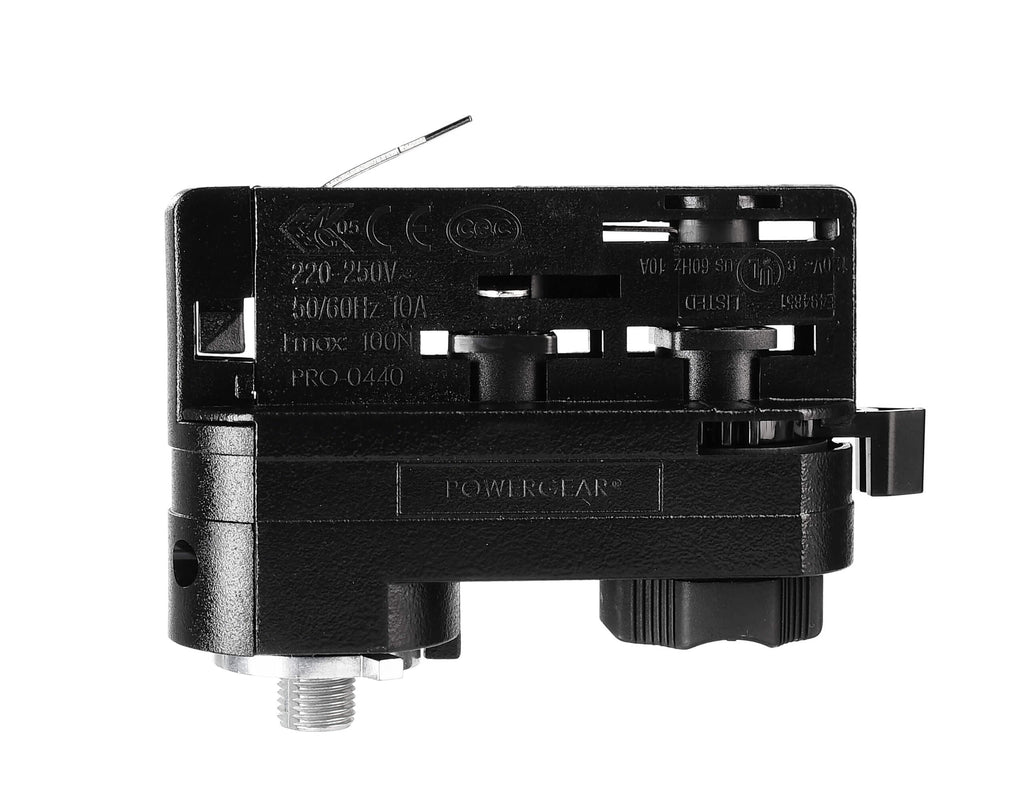 Deko-Light D Line 3-Phasen Adapter für Leuchtenmontage inkl. Montagezubehör  Graphitschwarz RAL 9011
