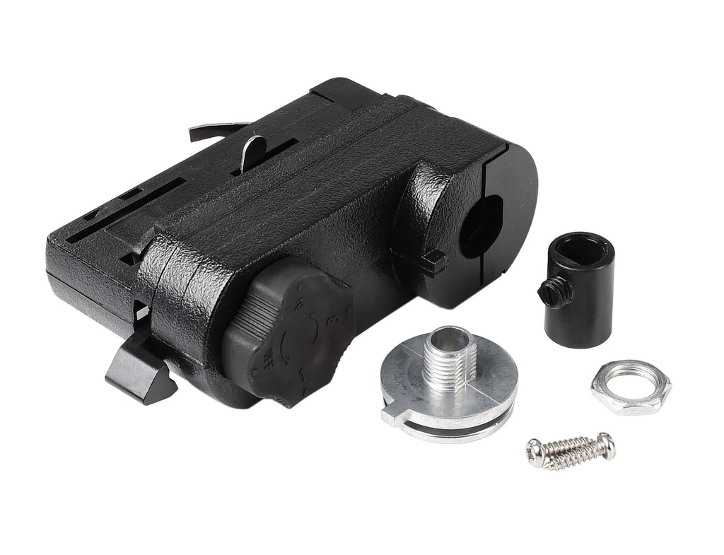 Deko-Light D Line 3-Phasen Adapter für Leuchtenmontage inkl. Montagezubehör  Graphitschwarz RAL 9011