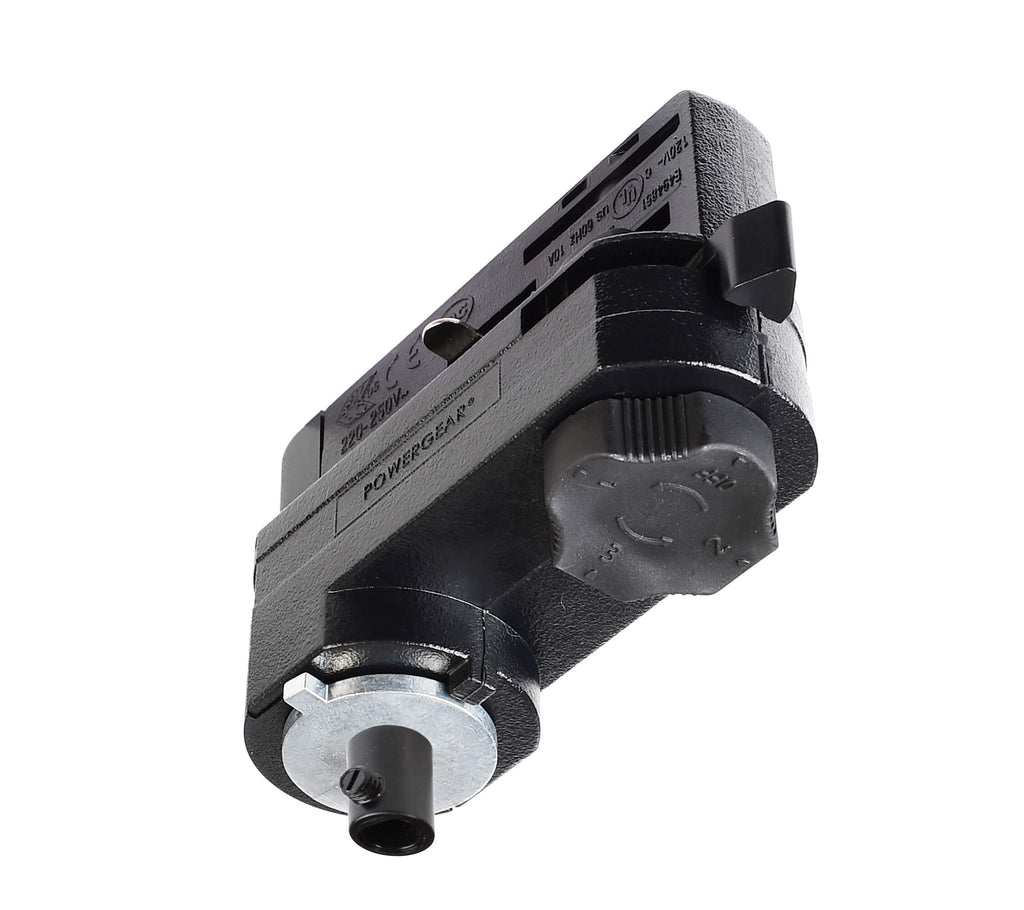 Deko-Light D Line 3-Phasen Adapter für Leuchtenmontage inkl. Montagezubehör  Graphitschwarz RAL 9011
