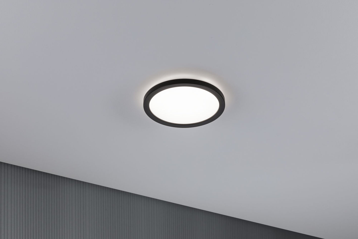 Paulmann LED Panel Atria Shine rund 190mm 850lm 4000K Schwarz