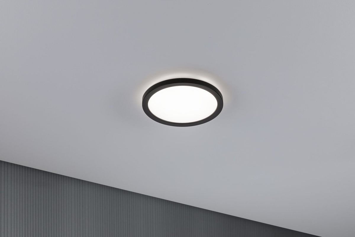 Paulmann LED Panel Atria Shine rund 190mm 850lm 4000K Schwarz