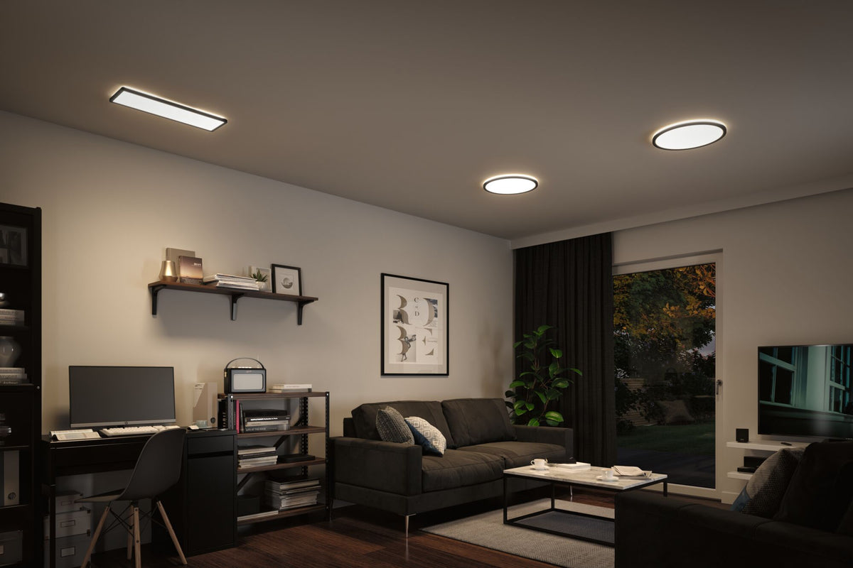 Paulmann LED Panel Atria Shine 3-Step-Dim rund 420mm 2300lm 4000K Schwarz
